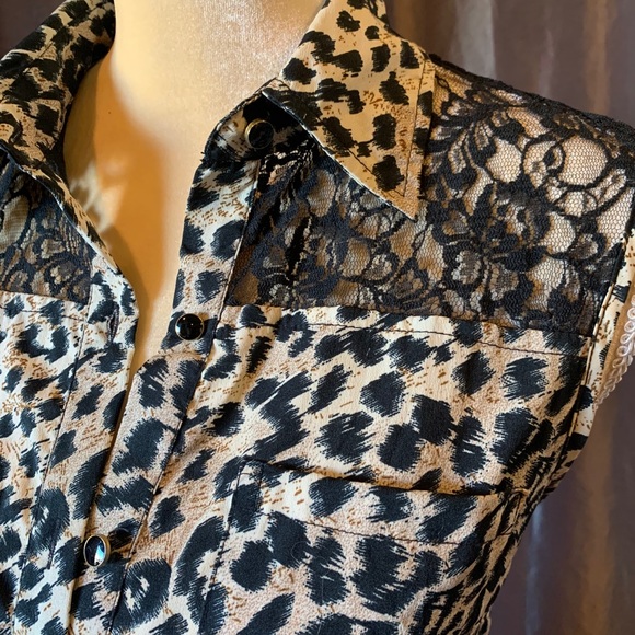 Leopard & lace dress - Picture 4 of 7